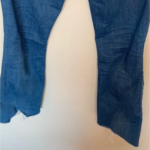 Madewell Cali Demi Boot Button Fly Distressed Jeans Size 26 - Picture 7 of 13